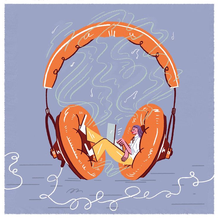 Illustrated music cover artwork